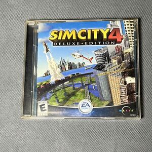 Vintage 2003 Sim City 4 Video Game Deluxe Edition Pc CD-Rom EA Games-2 Discs